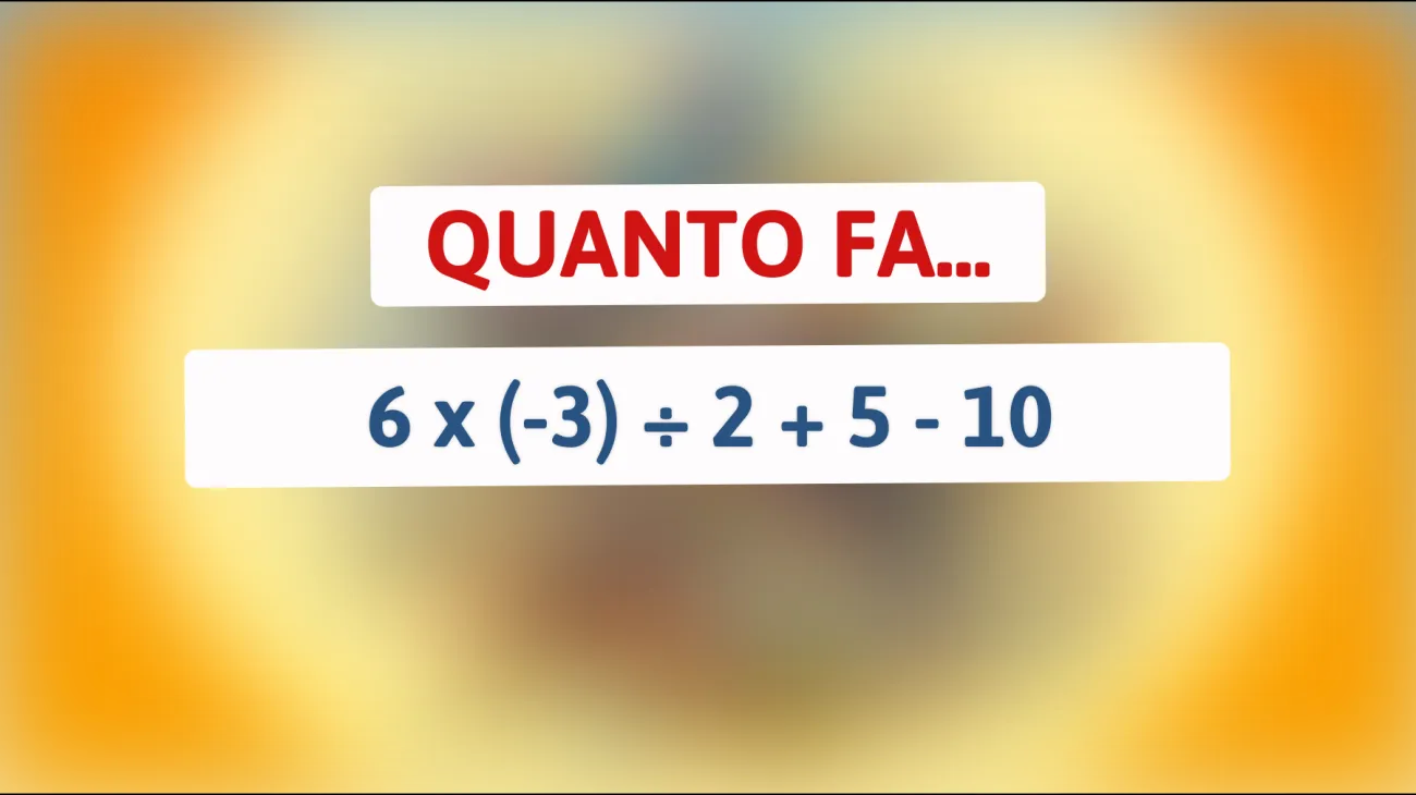 \"Solo i veri geni riescono a risolvere questo semplice calcolo matematico: sei uno di loro?\""