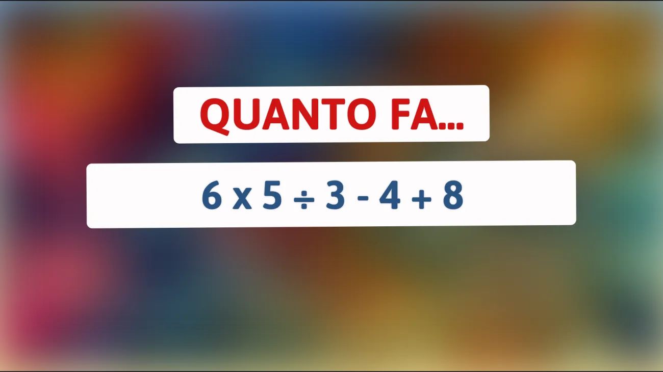 Scopri se sei un vero genio risolvendo questo ingannevole enigma matematico! Solo le menti brillanti potranno svelarne il segreto!"
