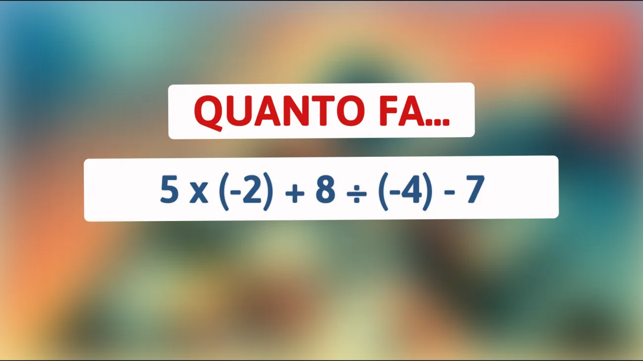 Solo i veri geni possono risolvere questo enigma matematico raffinato! Sei abbastanza intelligente per la sfida?"