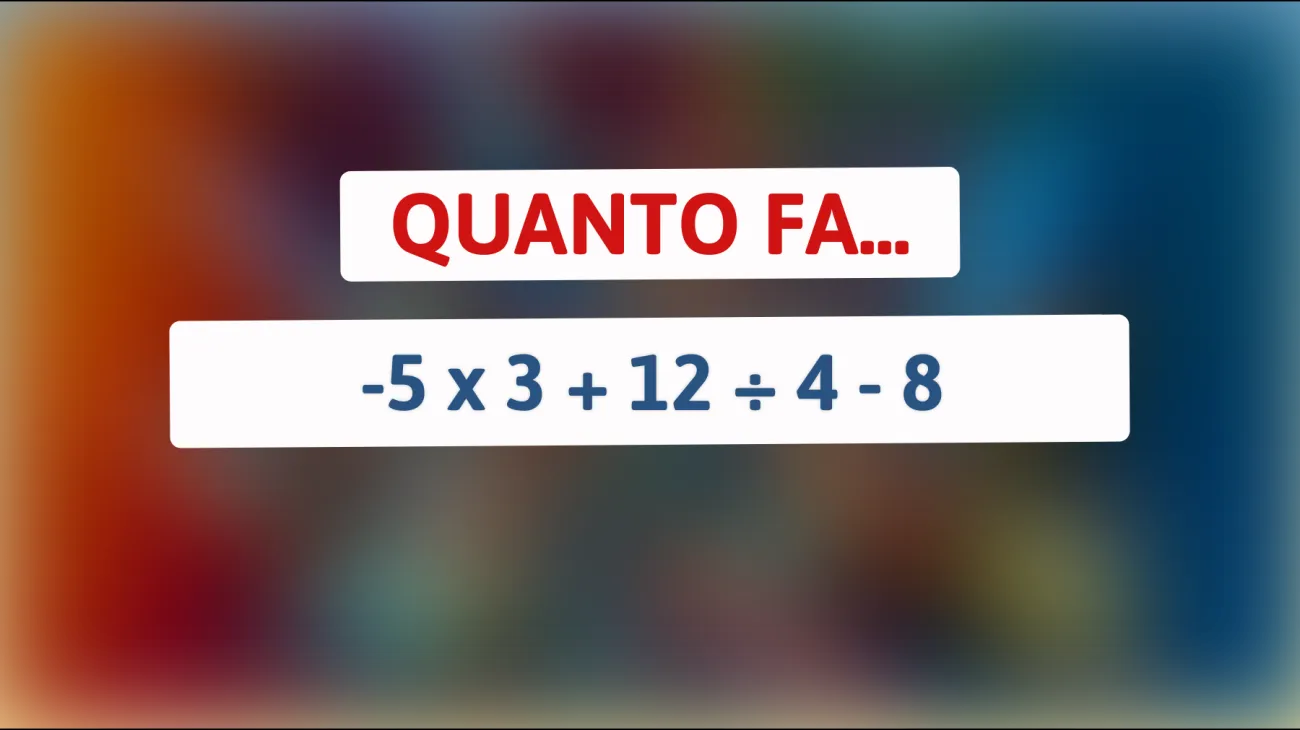 Solo il 1% delle persone riesce a risolvere questo enigma matematico! Sei tra i pochi geni in grado di calcolarlo correttamente?"